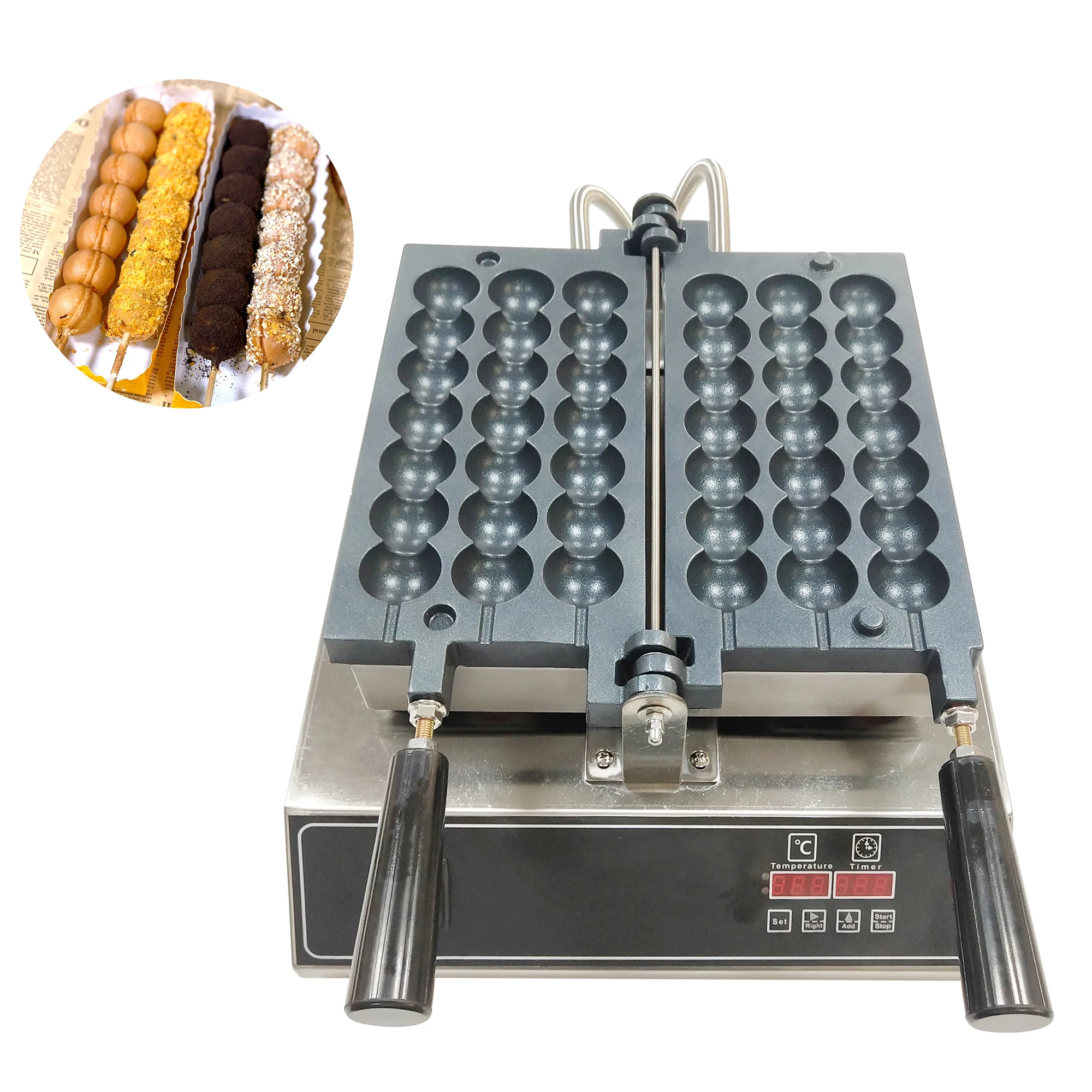 Round Bubble Ball Takoyaki Machine Nonstick Overturn Customized Mold Canada Waffle Stick Maker
