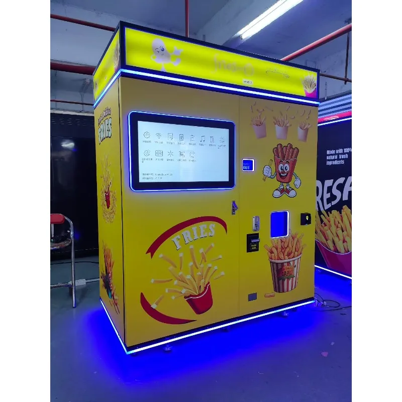 2026 New FL Custom Touch Screen Smart Machine for Cinema French Fries Vending Machine Smart Potato Chips French Fries Machines