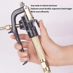 Pneumatic electric grease gun gun head universal aluminum alloy aluminum iron high pressure oiler gun head handle accessories gu