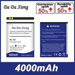 Détruire détruire Xiong 4000mAh BL-5C Eddie ion Téléphone Batterie Pour VaC2-06 C2-00 X2-01 1100 6600 6230 5130 2310 3100 6030 3120 3650 6263