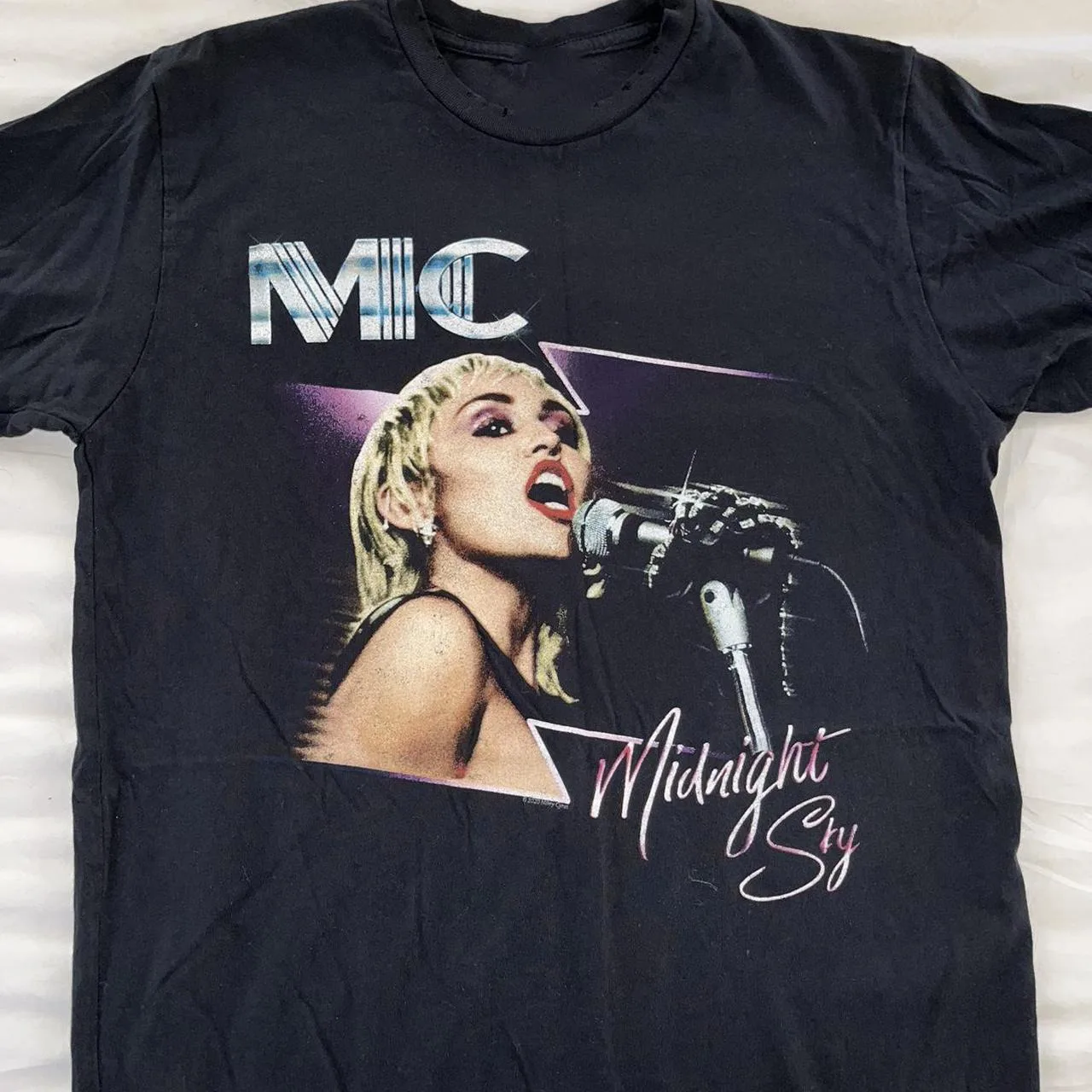 Miley Cyrus Midnight Sky Black Unisex T-shirt Full Size S to 5XL CS404