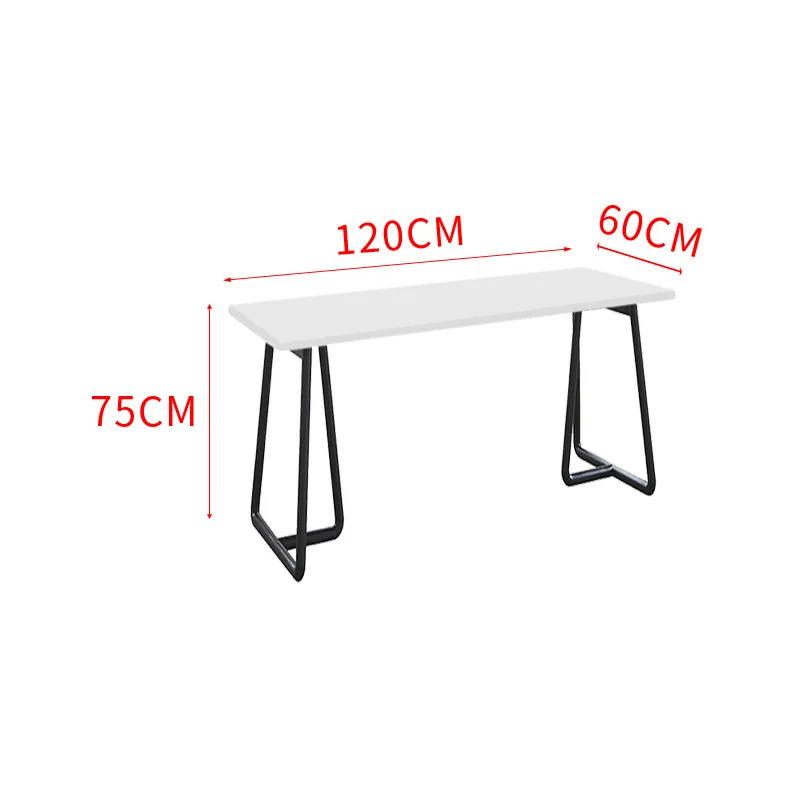 طاولة تفاوض مكتبية، منضدة، خشب صلب أسود، طاولة طعام منزلية صغيرة #3