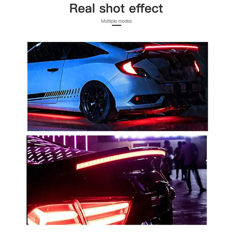 ABPA-Universal Multi-Function Tail Light Bar in Carbon Fiber with Streamer, Brake, and Turn Signals