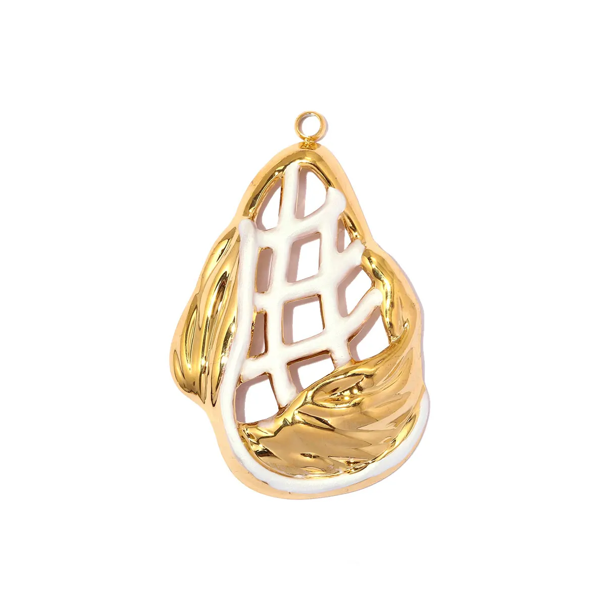 

3Pcs/Lot Stainless Steel Hollow Pearl Charms Geometric DIY Earring Necklace Pendants for Fashion Jewelry Making Wholesale