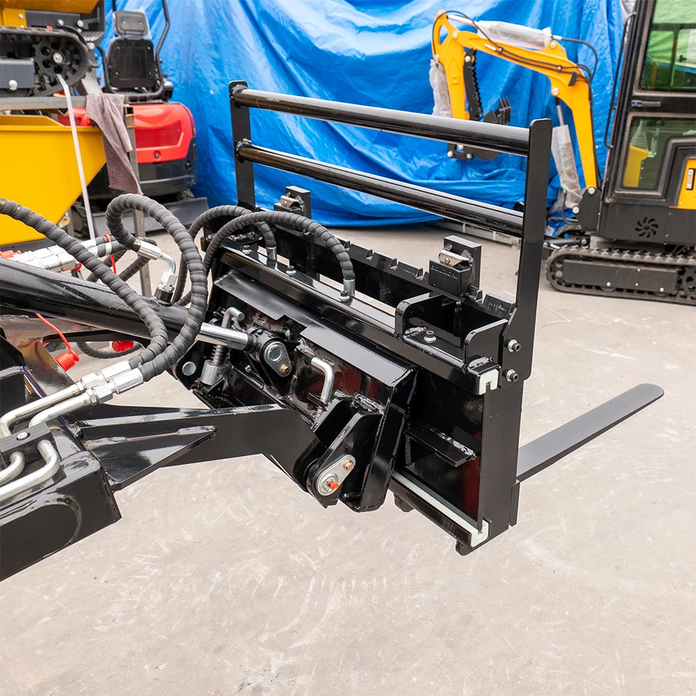 MMS 30'' Side Shift Hydraulic Pallet Fork Attachment 441LBS Load For Mini Skid Steer Loader Free Shipping