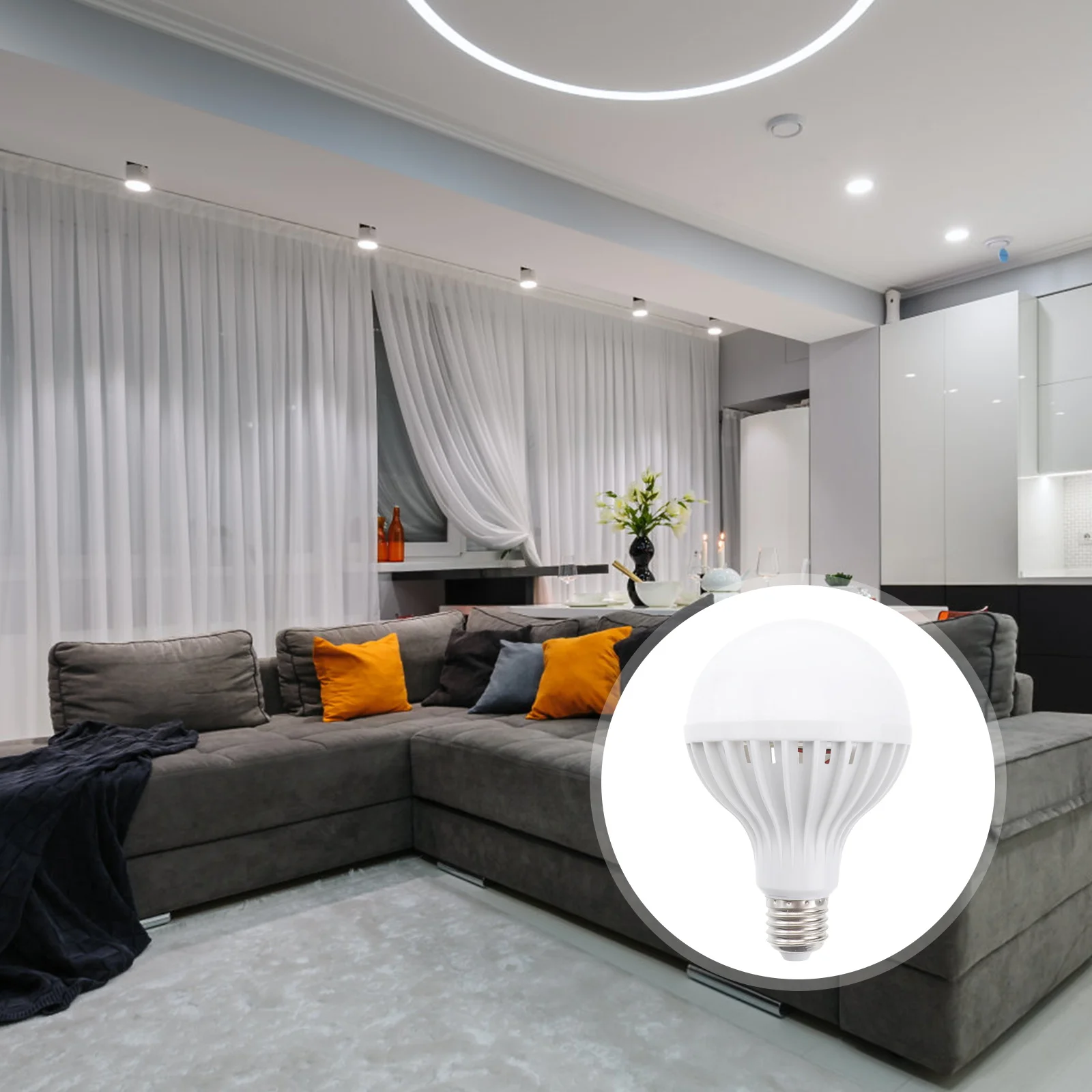 12 واط E27 6500 كيلو الصوت المنشط Led لمبة السيارات مصباح لجهاز الاستشعار لخزانة غرفة نوم المرآب الطابق السفلي الممر خزانة ورشة عمل