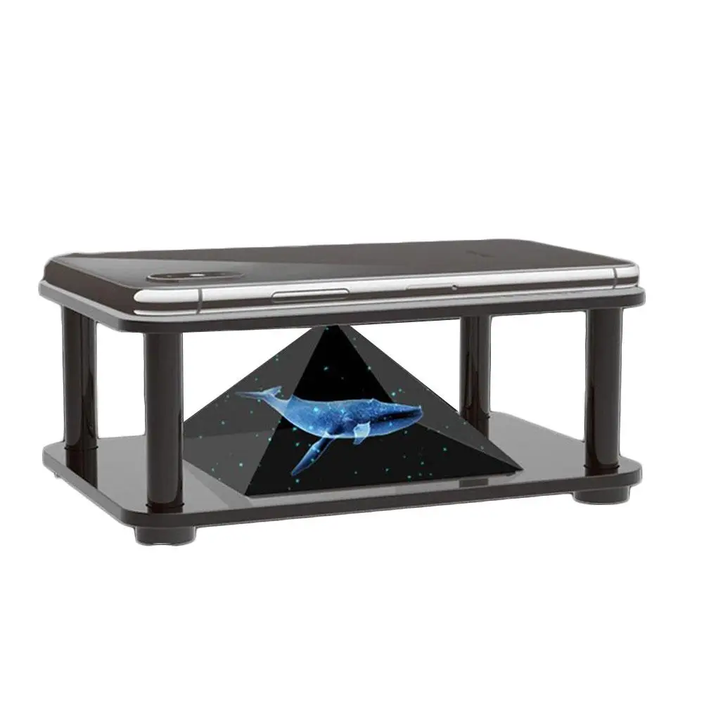 DIY بها بنفسك ثلاثية الأبعاد الهولوغرام العارض حامل صور مذهلة الإبداعية مع هاتفك