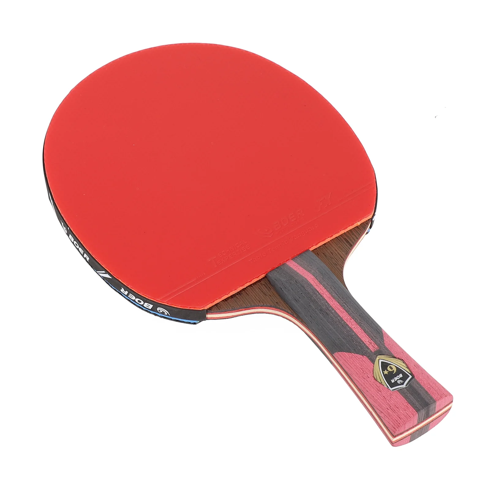 

High Quality Indoor Sports Table Tennis Racket Finished Rackets 1 Pcs Anti-skid Wood+Rubber Table Tennis Sports