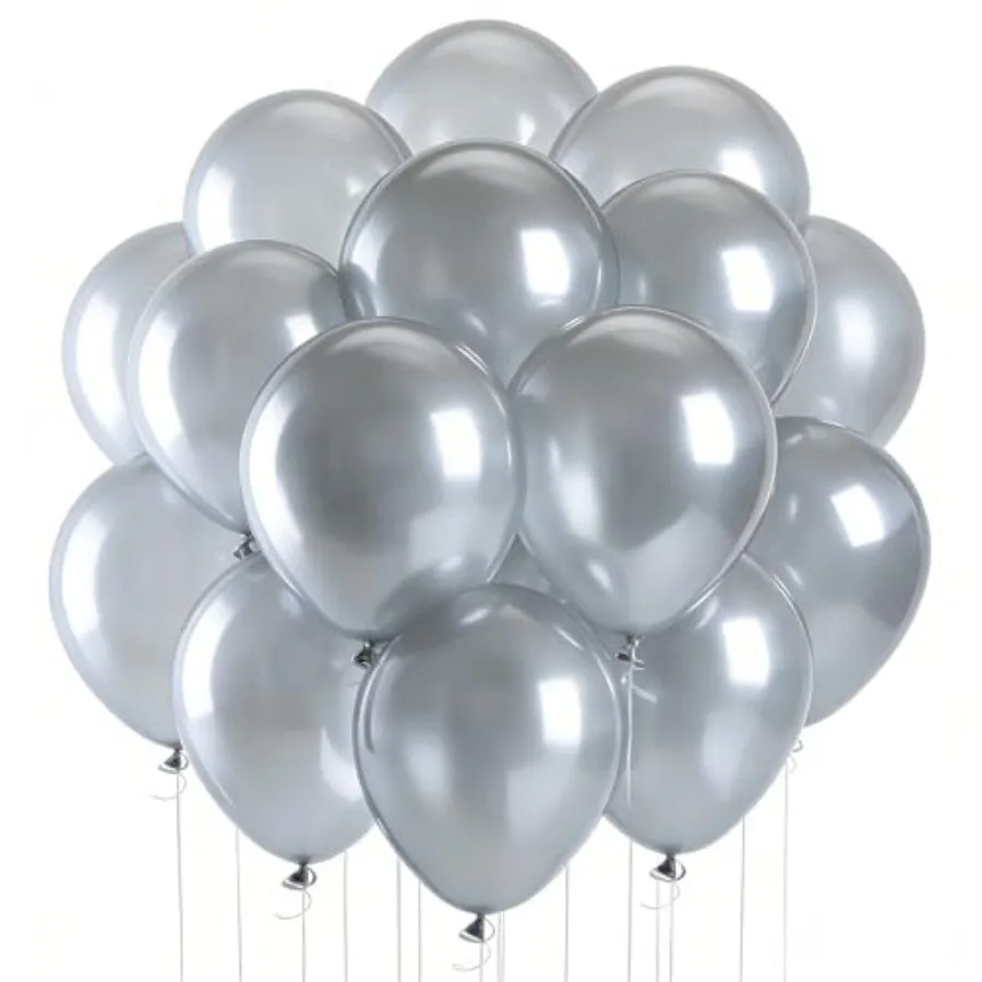 

lic Balloons Decorations, 100 Pcs Balloons 12 inch Latex Balloon Bulk for Arch Kit Garland, Perfect for Birthday Graduation Bac