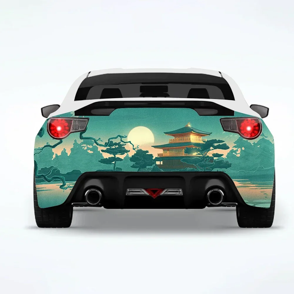 

Artistic Japanese Car Rear Wrap Car-Stickers Car-Decal Creative Sticker Car-Body Appearance Modification Decorative Stickers