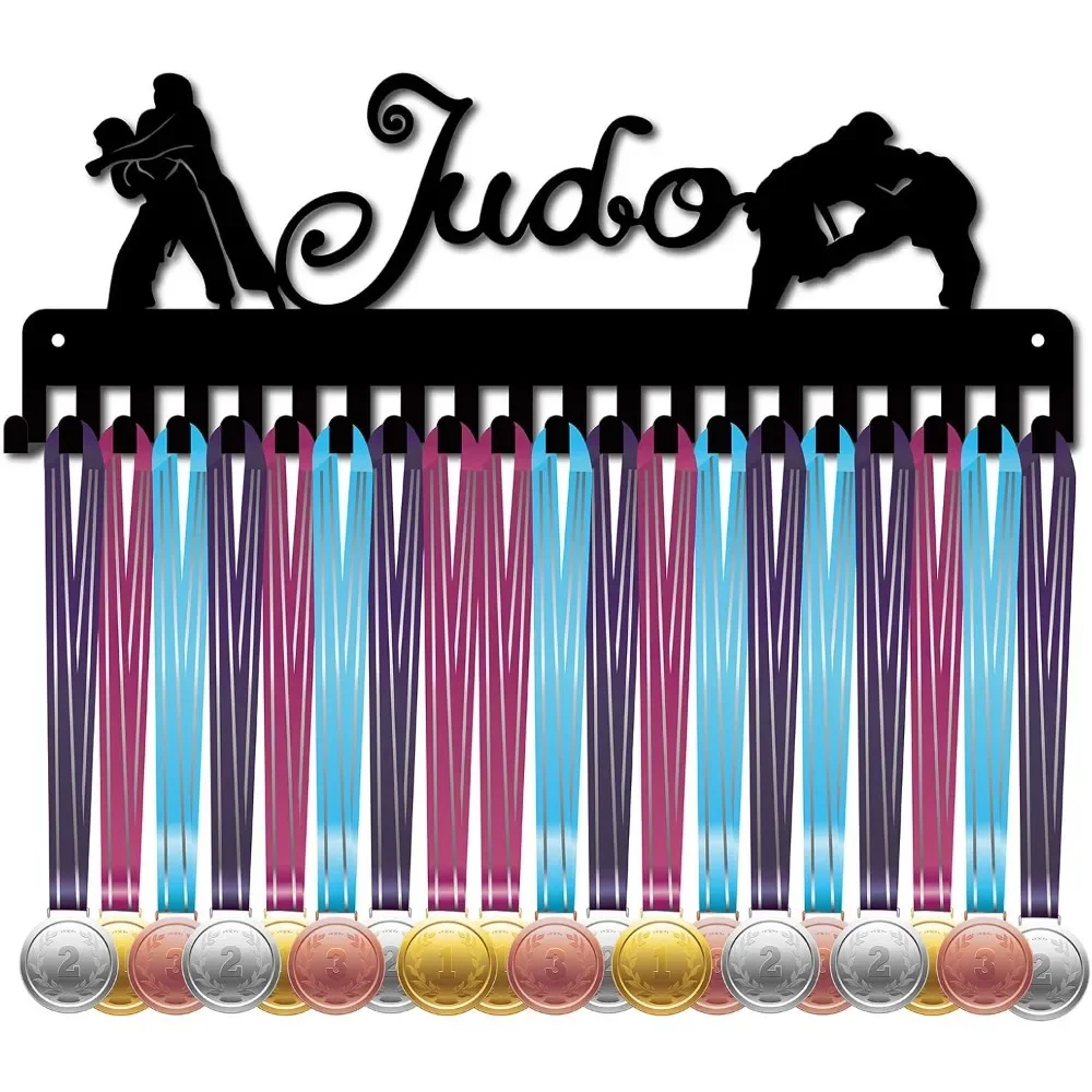 Porte-médaille de Judo, cintre de médaille, présentoir de Sport, support de récompenses en métal mural en acier inoxydable, suspension en métal pour nageur