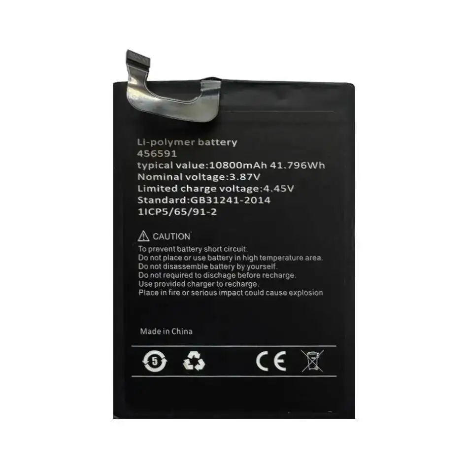 

Надежная замена аккумулятора мобильного телефона 10800 мАч, подходит для 456591