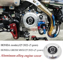For HONDA monkey125  GROM MSX125 accessories Engine hood Aluminum alloy engine cover (5 gears)
