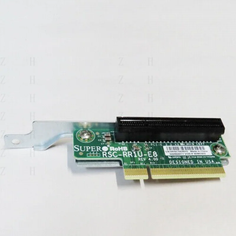 H  For Supermicro RSC-RR1U-E8 1U PCI-E x8 Riser Card Board With Mounting Bracket