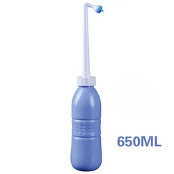 650mL Portable Bidet Travel Handheld Bidet Bottle with Retractable Spray Nozzle for Hygiene Cleansing Personal Care Women's