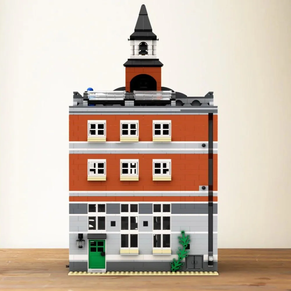 

Творческий знаменитый вид на улицу, набор MOC для столярного зала, совместимый с строительными блоками 10297 с figuer Toys gifis, Рождество