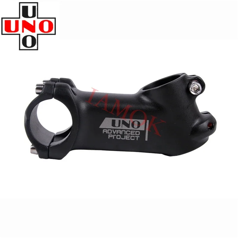 

UNO AS030 Bike 25 Degree 60-100mm Matte Black Stem Iamok Gray Logo Stems Road Bicycle Parts