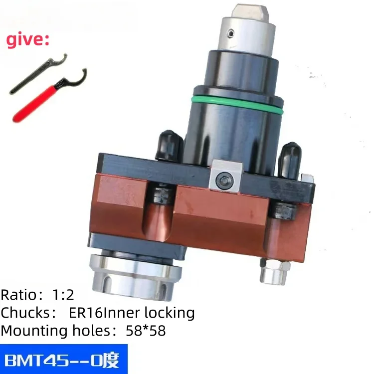 It Is Used For Machine Tool BMT45 Series 0 Degree Speed Increase Driven Tool Holder 90 Degree Electric Tool Holder