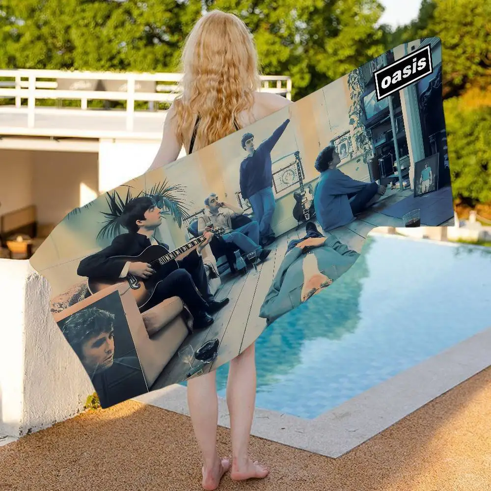 Band T-The Rain O-Oasis Big Microfiber Beach Towels Quick Dry Towel Sand Beach Towels Pool Towel for Travel Swim Pool Yoga