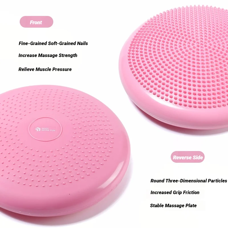 وسادة توازن قابلة للنفخ سميكة مقاومة للانفجار وناعمة لتدليك اليوجا وتمارين كرة المقعد #5