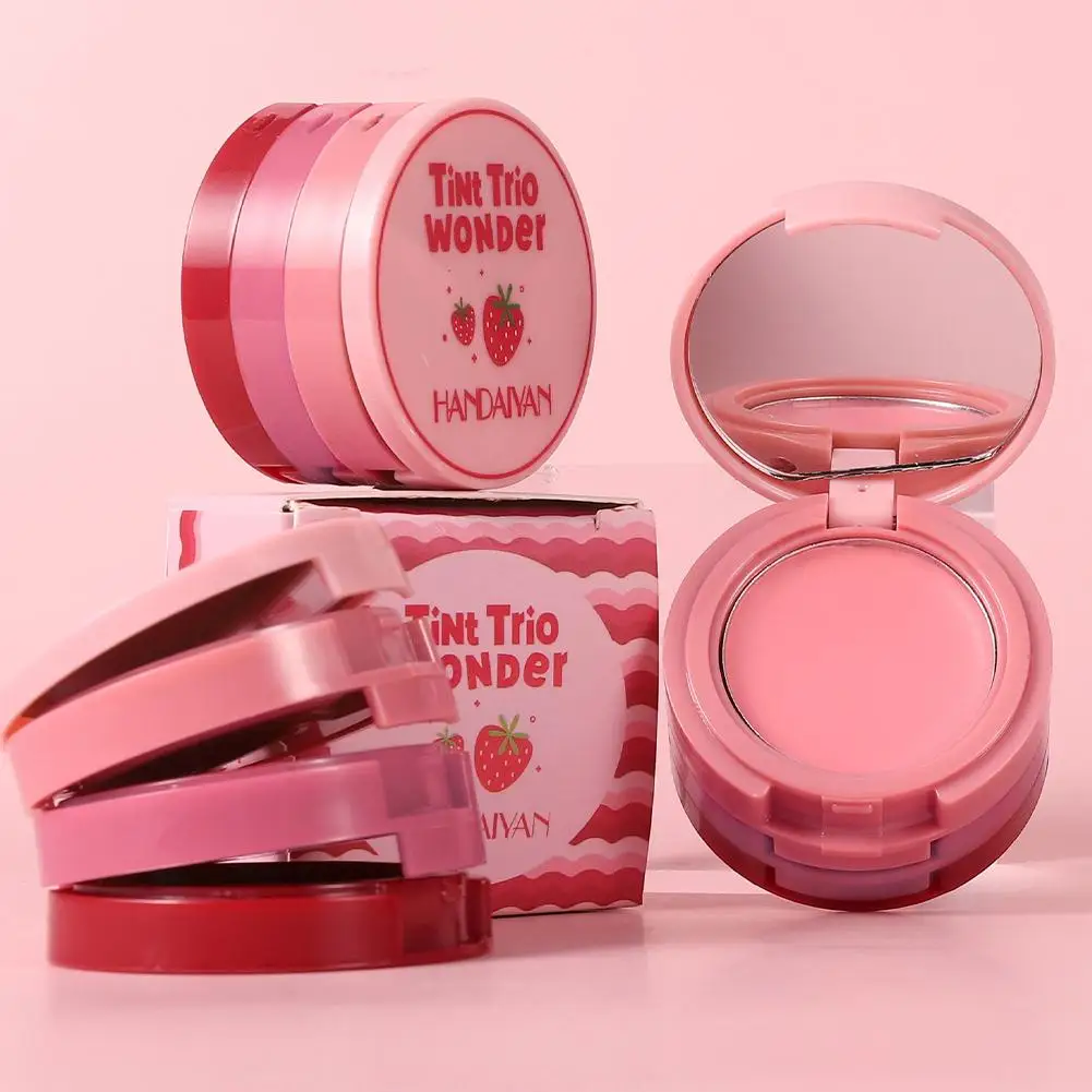 พาเลทปัดแก้มอเนกประสงค์สีนู้ดพีชแดงบลัชสีเข้มลิปโคลนอายแชโดว์คอนทัวร์