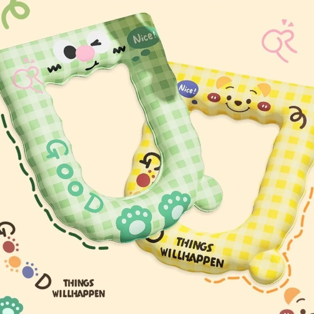 

2PCS Reusable Cartoon Pattern Toilet Seat Cover Thicker Waterproof EVA Toilet Pad With Handle Toilet Pad Lavatory