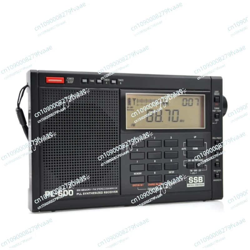 Tecsun PL600 راديو ستيريو على الموجات القصيرة كامل النطاق محمول 2 مرات تحويل التردد