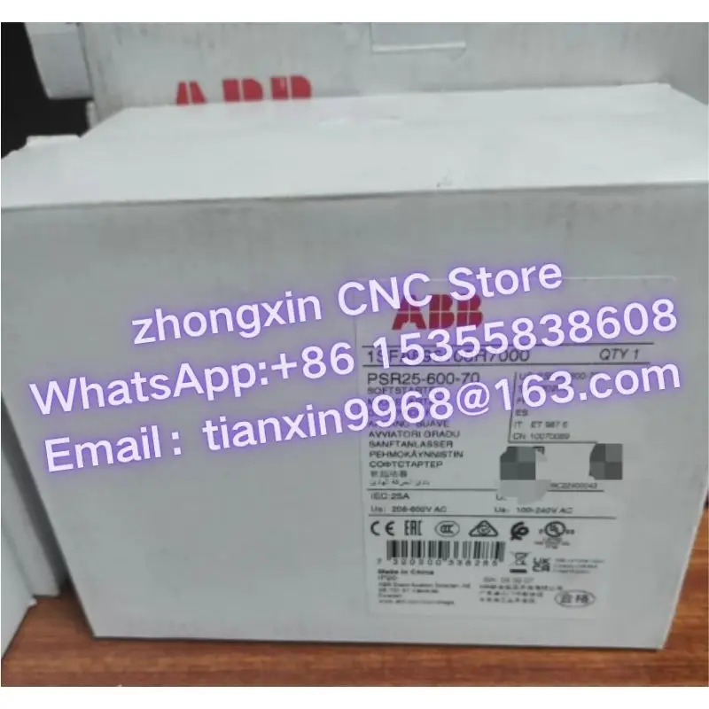 Brand new original ABB compact soft starter PSR25-600-70 AC208-600V 11kW