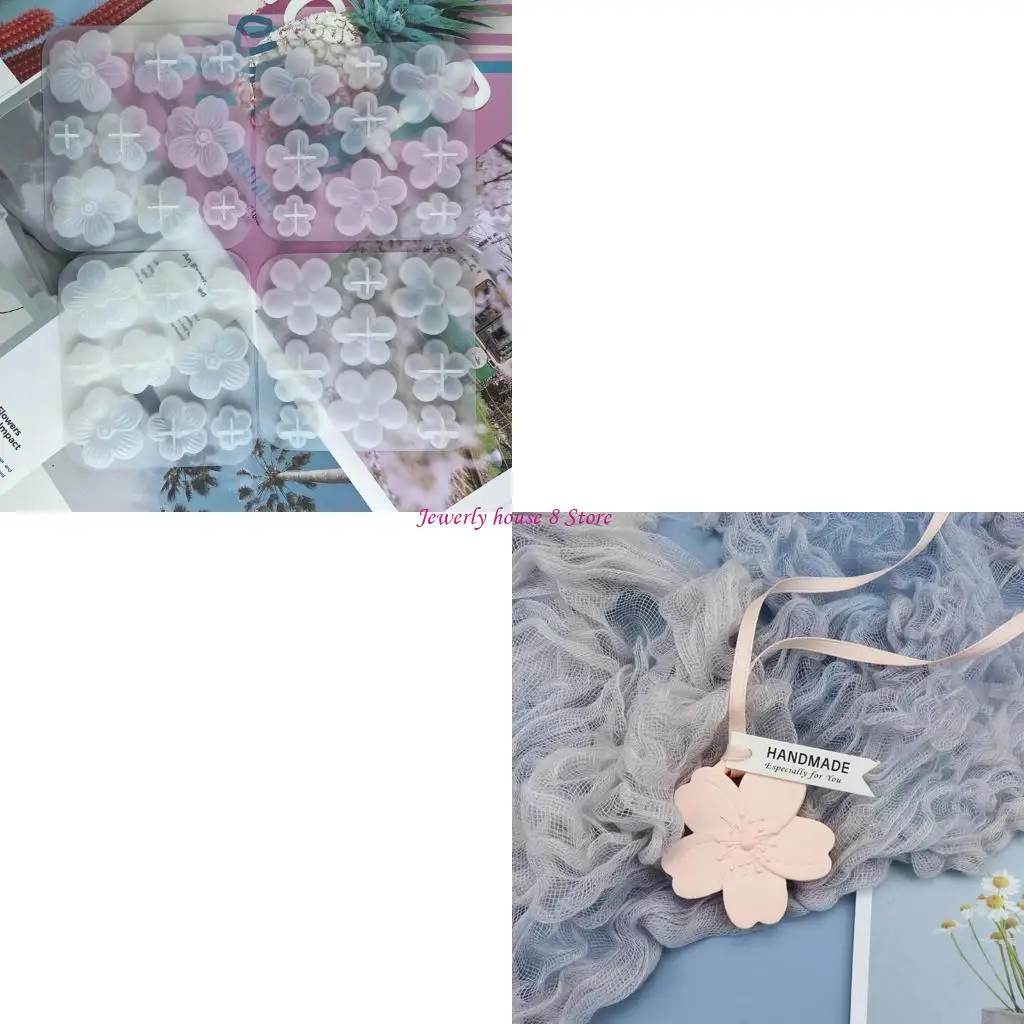 

3DЦветочная силиконовая форма для ароматерапии, камень-ремесло, вишневый цветок, кристаллическая смола, форма