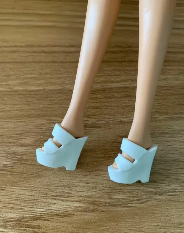 New styles Doll shoes high heel boots flat shoes toy blue yellow red purple for your BB 1/6 dolls A199a