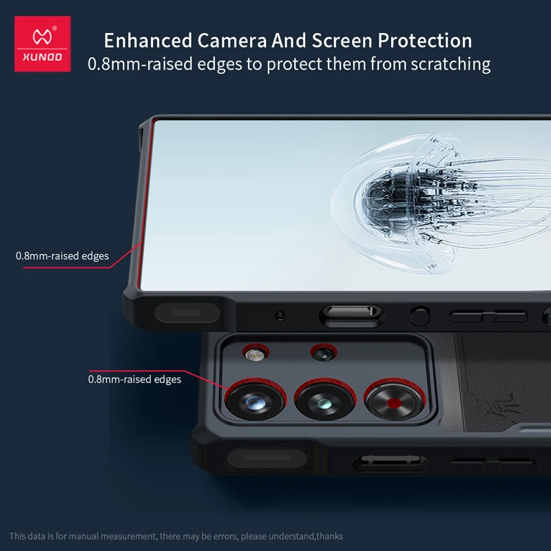 For ZTE Nubia Red Magic 10 Pro, 10 Pro Plus Case XUNDD Airbags Shockproof Quality PC + TPU Protective Back Cover