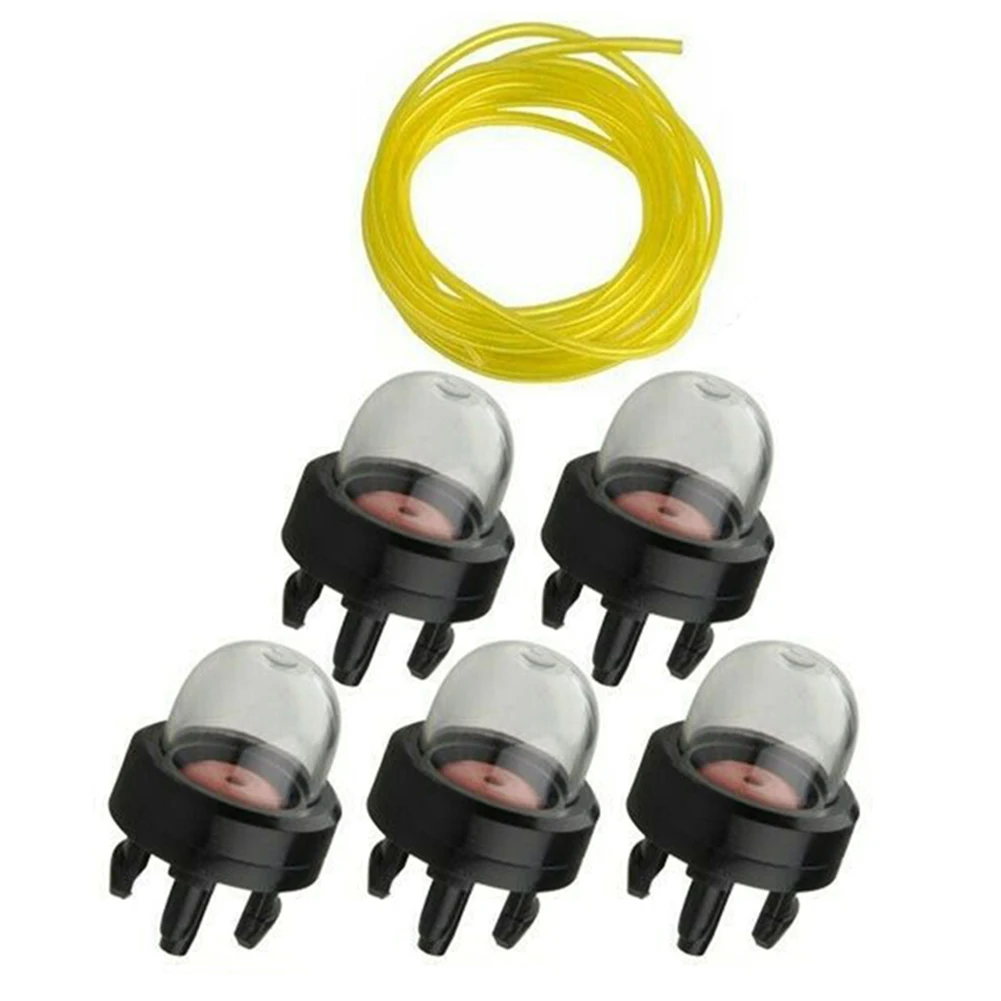 5pcs Primed Bulb with Fuel Line Carburetor Oil bubble Fuel Pump Carburetter Primer for Trimmer Whipper Snipper Chainsaw