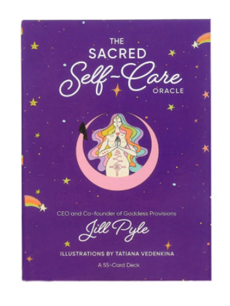

The Sacred Self-Care Oracle Popular Styles Cards Decks with Guidebook Angelarium Of emanations Artistic Mysterious Board Game