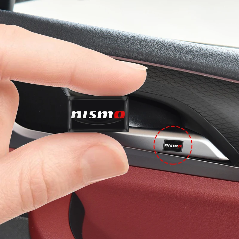 Carbon Fiber Steering Wheel Car Logo Emblem 3D Stickers Car Styling For Nissan Nismo Tiida Teana GTR 350Z 370Z 240SX Juke Note