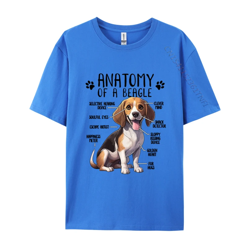 Beagle Anatomy Beagle Dog T-shirt Vintage Funny T-shirts Gifts T-Shirt T Shirts for Men Customized Tees Cotton