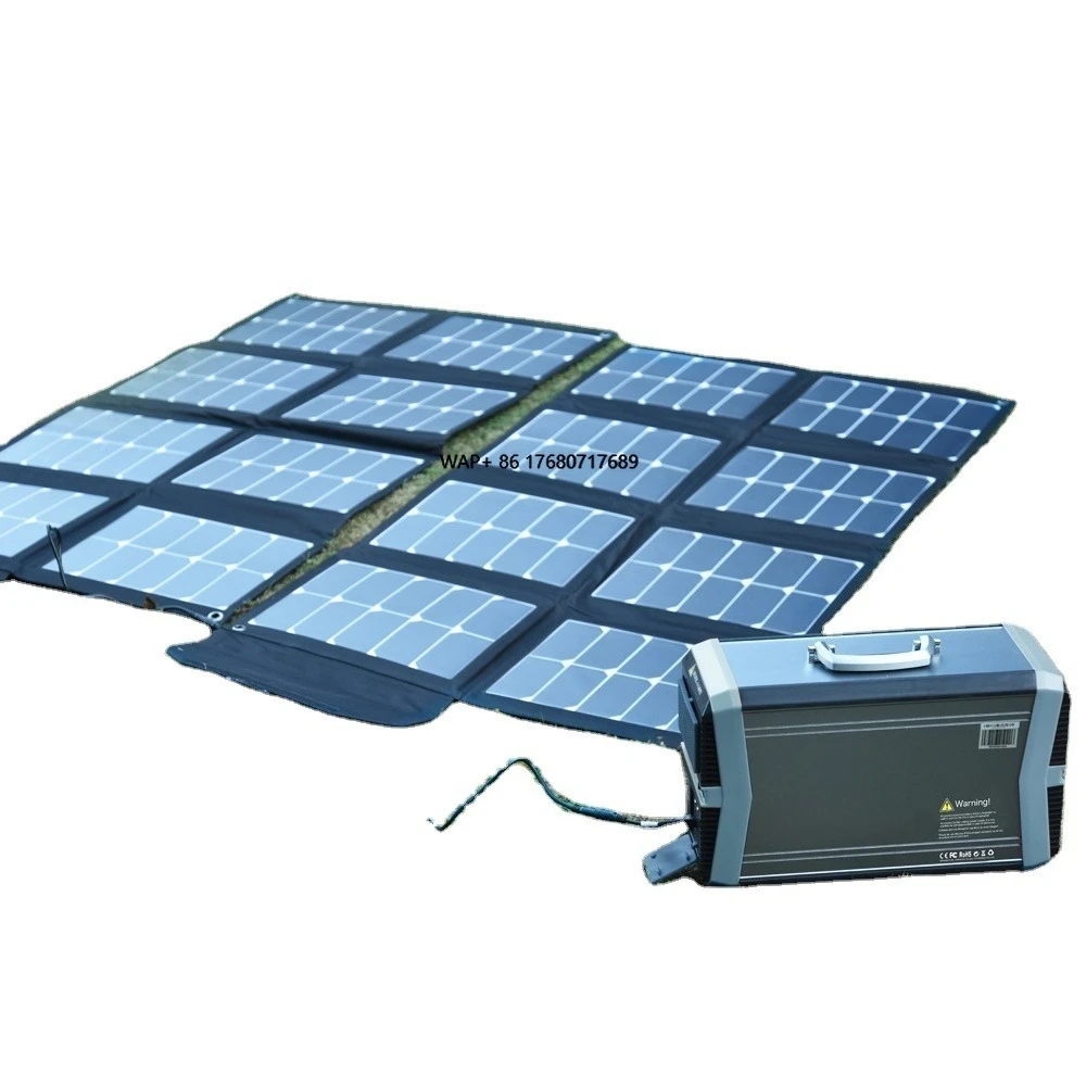 2023 Hot Sale 1000 Watt Portable Power Station Mini System Universal 90 W Solar Panel Solar Generator