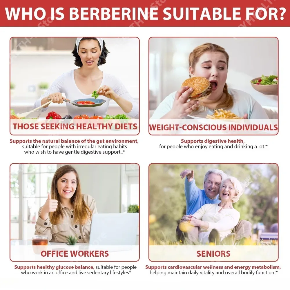 Berberine Liquid Drops 500mg Promote Digestion Berberis Aristata Bark Extract for Gut Balance Cardiovascular Wellness 60ml