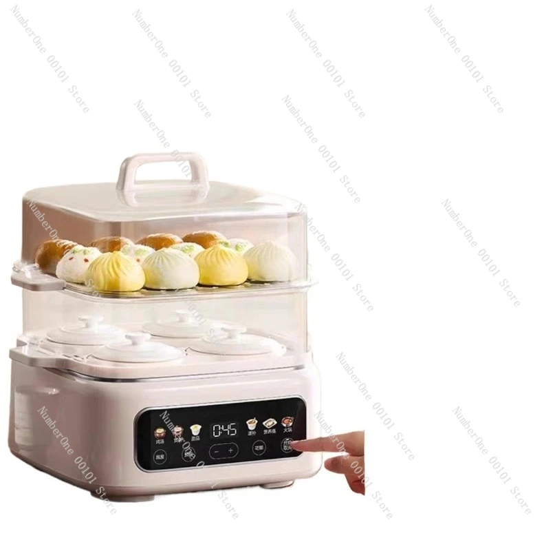 

Electric Steamer | Multifunctional Household Appointment Three-layer Cooking Integration | Stainless Steel Multi-layer Steamer