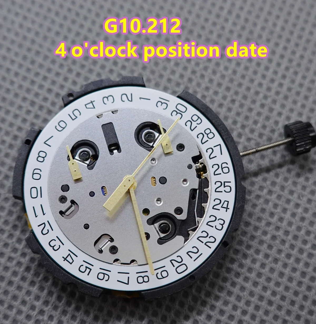 クォーツムーブメント G10212 時計日付表示 4 時位置 6 針ムーブメント