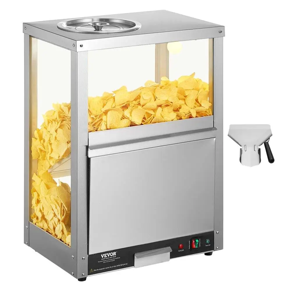 for nacho Chip Warmer 84.5QT 80L Commercial Snack Display Machine for nacho Chips Popcorn Potatoes