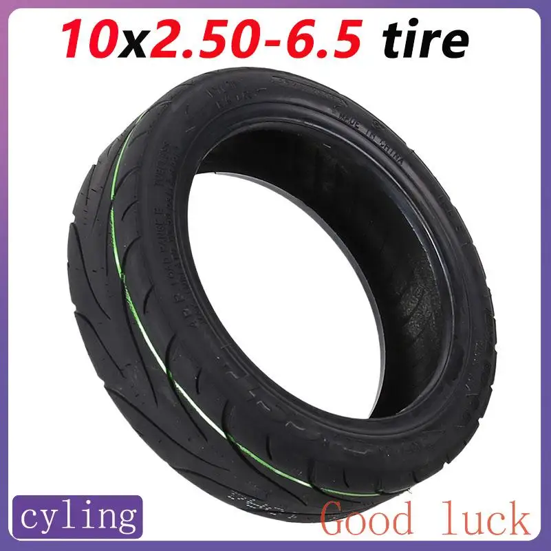 CST 10x2.50-6.5 Vacuum Tubeless Tire for Ninebot MAX G30 Electric Scooter No Inflation Explode Proof Tire