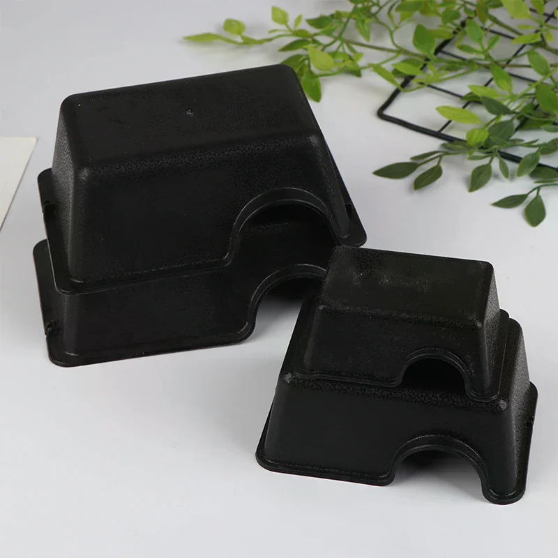 

Reptile Hide Box Small Animal Hideaway Reptile Enclosure Black Ventilation Hiding Cave For Gecko Snake Spider Lizard Insect
