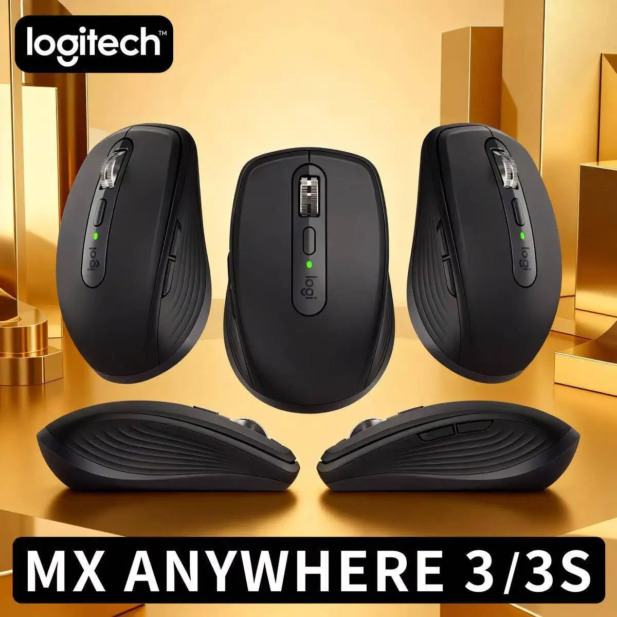 

Wireless MX Anywhere 3S - 8000 DPI Tracking, MagSpeed Scroll, Anti-Slip Grip, Perfect for Stream Studio Trip & Travel Work