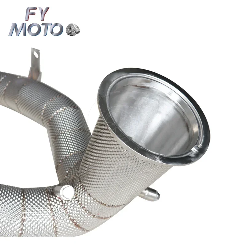 ماسورة عادم بدون قطط لـ A6 A7 C8 3.0T 2019+ مع درع حراري #4