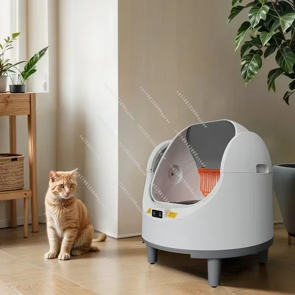 Wholesale Self-Cleaning Pet Toilet Extra Large Automatic Waste Box With Tuya Safe Alert Smart Health Monitor