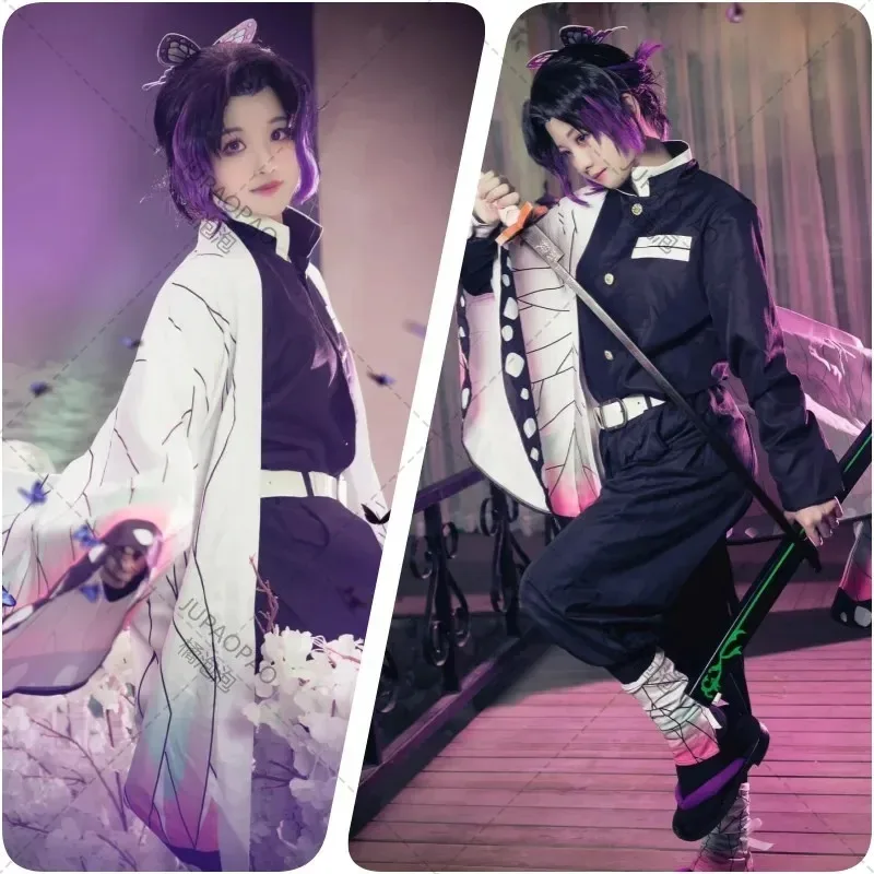 Silisili ADisfraz de Anime Kochou Shinobu para niños y Adultors، traje de Cosplay de Demon Slayer، كابا هاوري، إنه 2025 ☆     جديد
