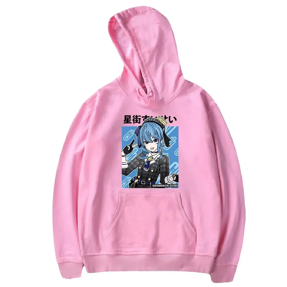 Hohimachi suisei Hoodies das mulheres dos homens de manga comprida pulôver com capuz camisolas unissex lässige Streetwear roupas