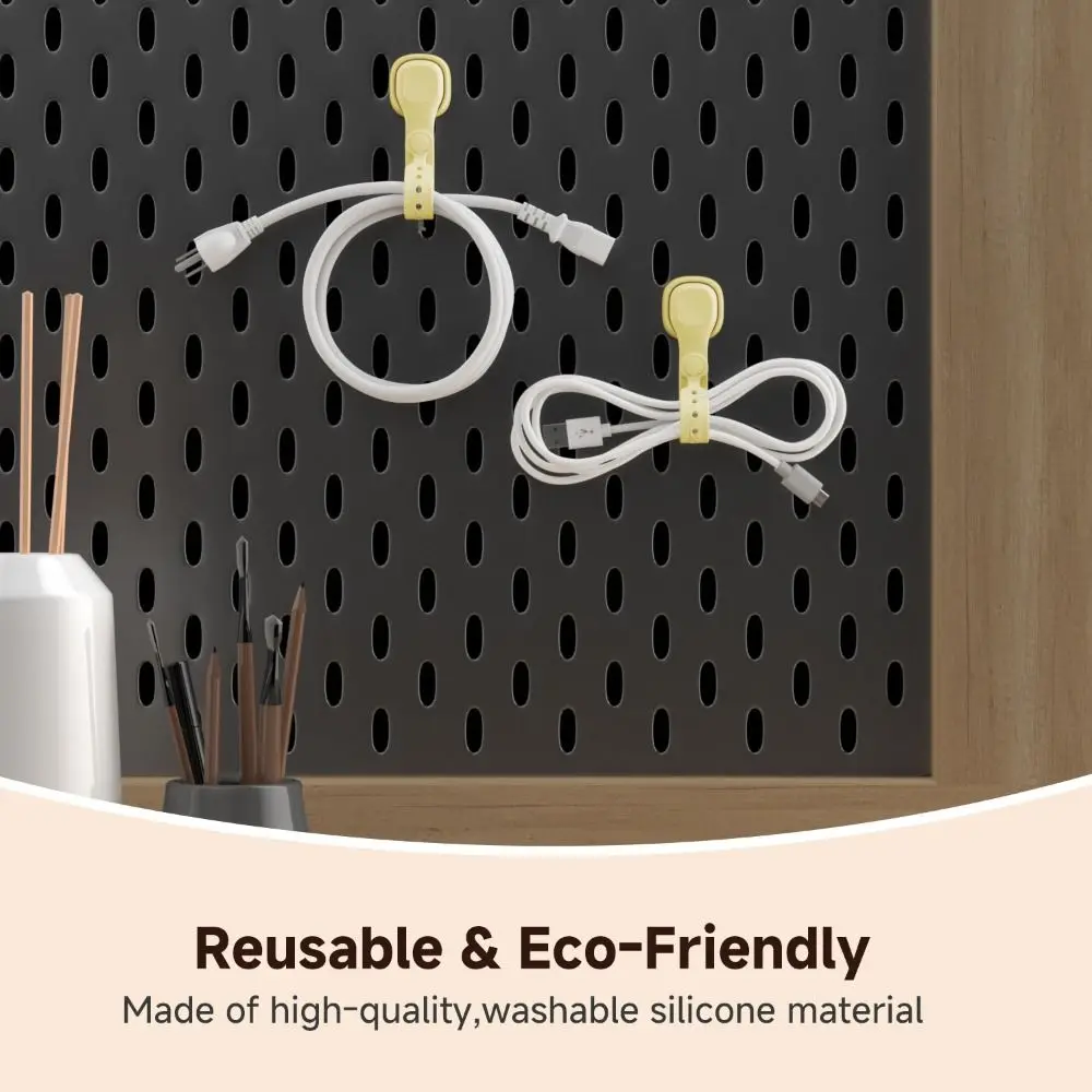 ربطات كابل مغناطيسية من السيليكون متعددة الوظائف، خطاف قابل للتعديل، منظم سلك قابل لإعادة الاستخدام، إدارة لف الأسلاك المتينة #2