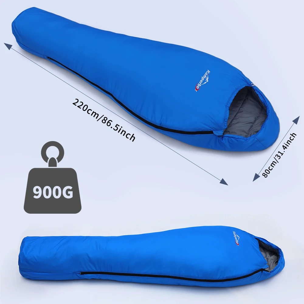 Kamperbox Cotton Sleeping Bag Camping Equipments Cotton Sleeping Bag Outdoor 3 Season Synthetic Sleeping Bag Ultralight Camping