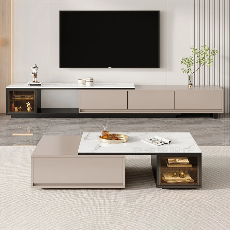 hh-Italian Vintage Side Table Aesthetic Luxury Display Coffee Tables Modern Nordic Storage Table Basse Living Room Furniture*
